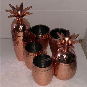 Copper mule set of 6 items